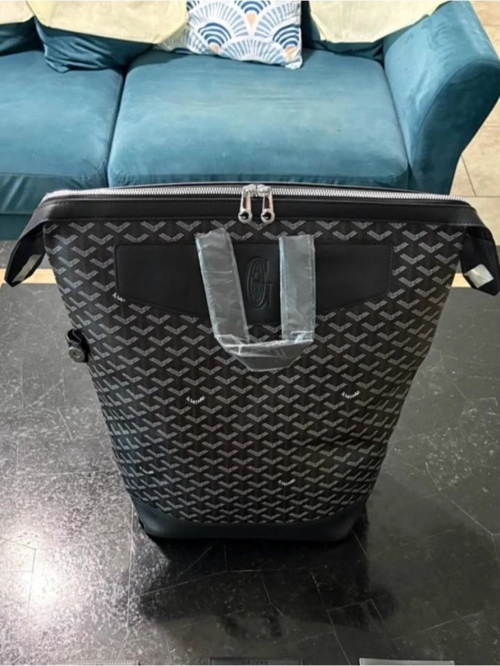 Goyard Black and Brown Patterned Men’s Backpack